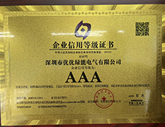 Enterprise credit AAA certificate
